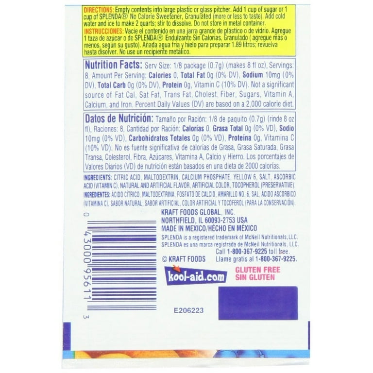 Kool-Aid Flavored Drink Mix, Unsweetened Aguas Frescas Mandarina