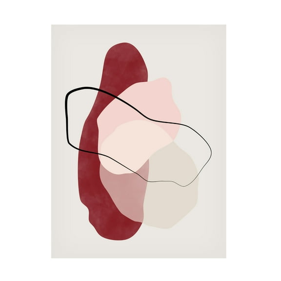 Trademark Fine Art Elena Ristova red12 Canvas Wall Art