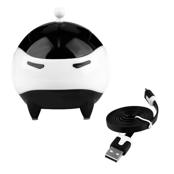 Limpiador automático de lentes de contacto con bola y USB (negro)