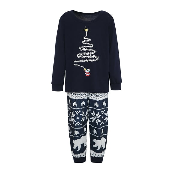 Louist Christmas Pajamas Family Matching Sleepwear Xmas Nightgown for All of Families