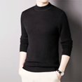 thumbnail image 2 of FGKKS 2024 Outdoor Casual Sweater For Men Solid Color Wool Turtleneck Primer High Quality Design Turtleneck Sweater For Men, 2 of 5