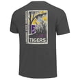 thumbnail image 3 of Men's  Graphite LSU Tigers Comfort Colors Minimalist Distressed Vista T-Shirt, 3 of 3