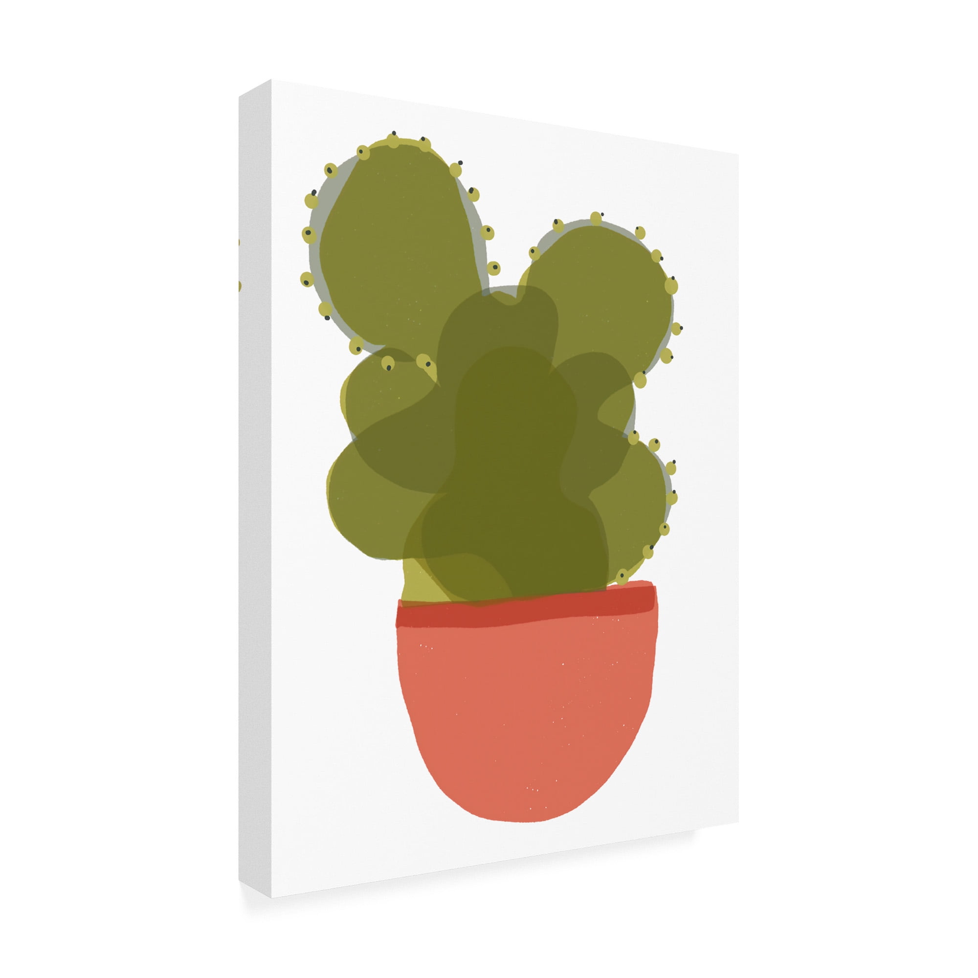 Trademark Fine Art 'Mod Cactus II' Canvas Art by Rob Delamater