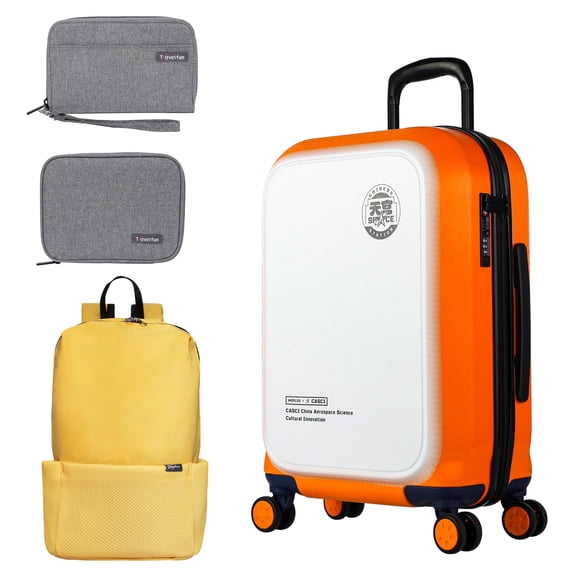 WEPLUS Luggage Sets 4 Piece,20" Hardside Carry-On Luggage, Hardshell Suitcase With Wheels, With Scratch-Resistant Surface, Four Multi-directional Wheels