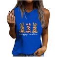thumbnail image 1 of Moda Mujer Causal Rounk Cuello Impresión Blusa Sin Mangas Pascua Camiseta Verano Tank Tops Fridja qr2420, 1 of 1