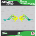 thumbnail image 2 of Kalair GFX Graphics Kit for Kawasaki KX250 POLISPORT RESTYLE (2003-2008) Ominous Series, 2 of 5