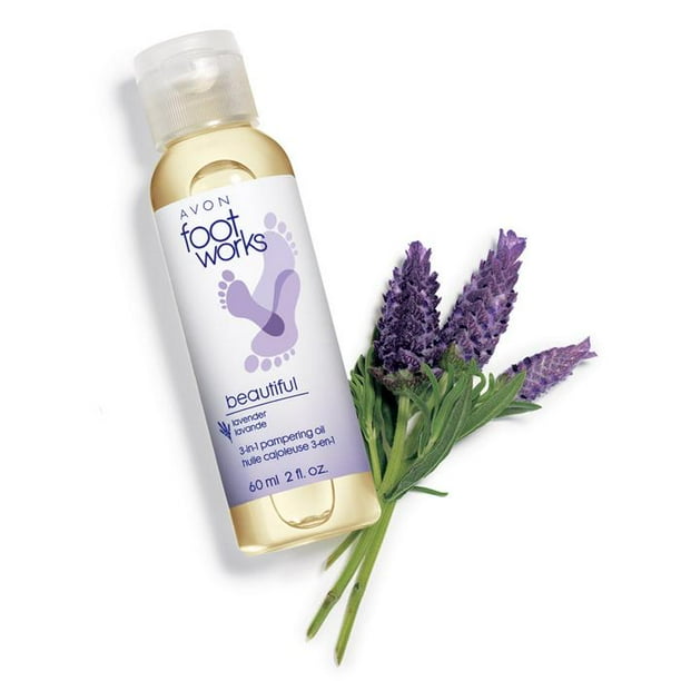 Avon Bath & Body Foot Works Lavender 3In1 Pampering Oil