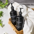 thumbnail image 4 of Juego de botellas de ducha Mithrgrous Black, 500 ml, recargables (paquete de 5), 4 of 7