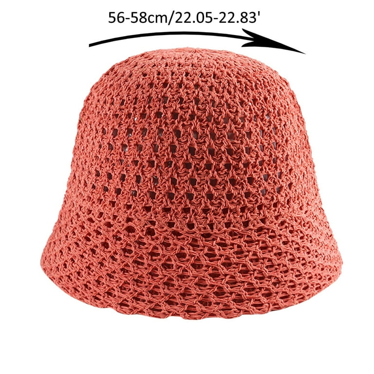 Men and Women Metal Chain Visor Hop Street Personality Bucket Fisherman Hat, Women's, Size: One size, Orange