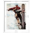 thumbnail image 5 of Art.com The Lineman (or Telephone Lineman on Pole) Giclee Print by Norman Rockwell, White Frame Wall Art, 17" x 21", 5 of 5