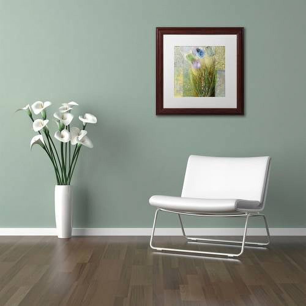 Trademark Fine Art "Emily II" Canvas Art by Color Bakery White Matte, Wood Frame
