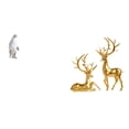 thumbnail image 1 of Escultura De Resina De Pingüino Y Ciervo, Figura Coleccionable, Adorno Decorativo, Estatua De Animal Para Inauguración De La Casa, Mesa, Bar, Dormitorio, Oficina, Encimera, Sala De Estar., 1 of 8