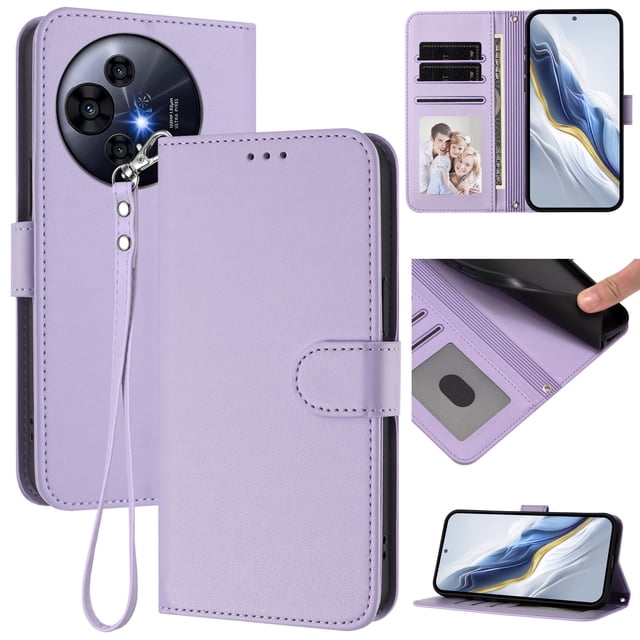 GANGXUN Wallet Case for TCL 50 NxtPaper 5G – Magnetic Closure, RFID Blocking, Wrist Strap, Wireless Charging Compatible
