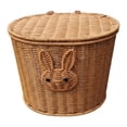 thumbnail image 1 of S SERENABLE Rear Bike Basket Carrier Bicycle Rear Basket for Biking Hiking Most Bicycles Brown, 1 of 9