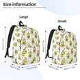 thumbnail image 2 of Bingfone Avocado Playing Music Print Canvas College Laptop Backpack, Large Capacity Lightweight College Bookbag Casual Daypack-Small, 2 of 5