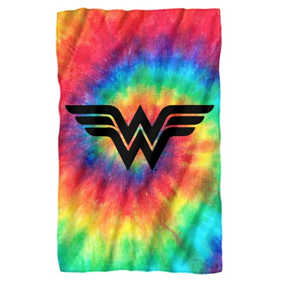 Wonder Woman Tie Dye Fleece Blanket 36' x 58'