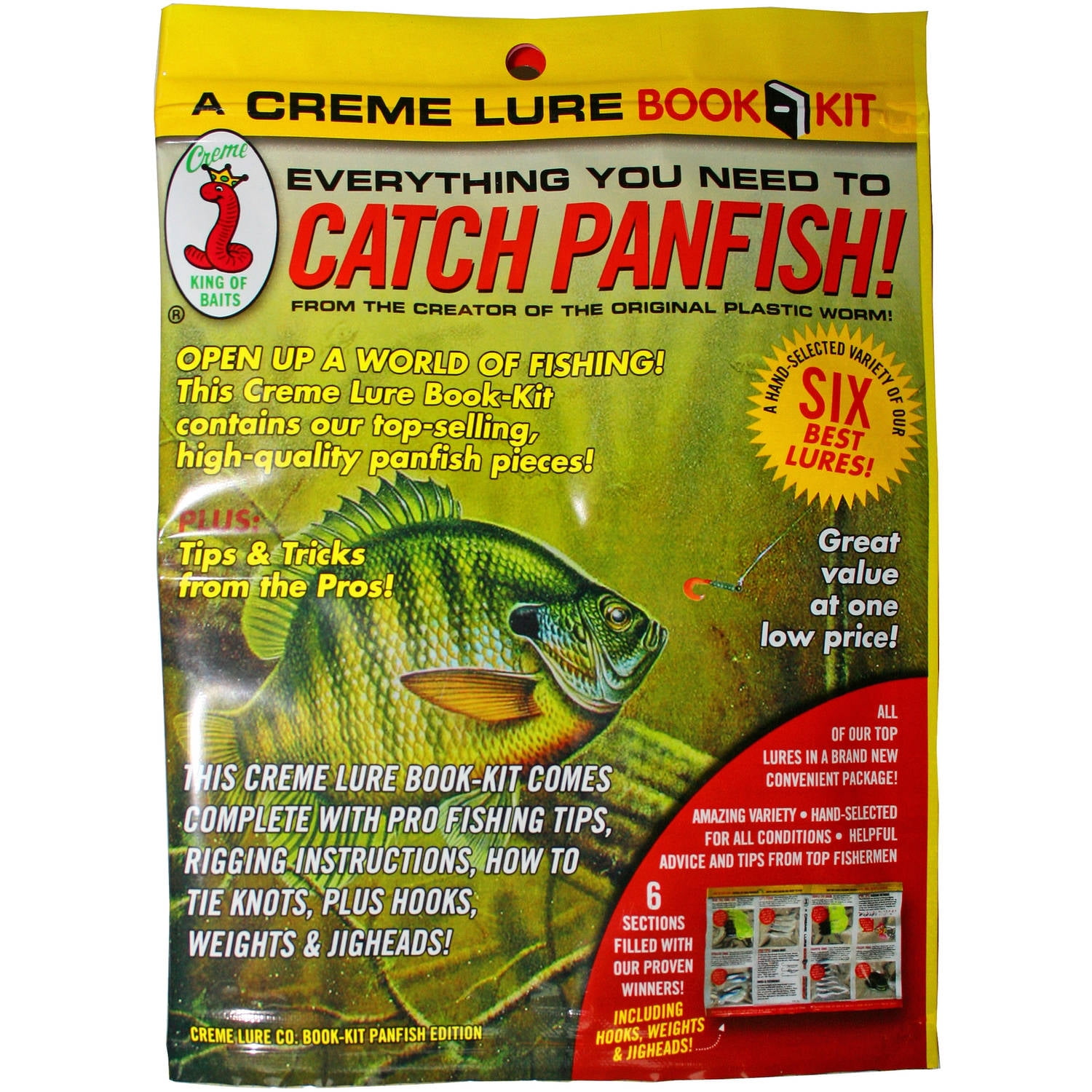 Creme Lure Panfish BookKit, Contains All You Will Need To Catch All