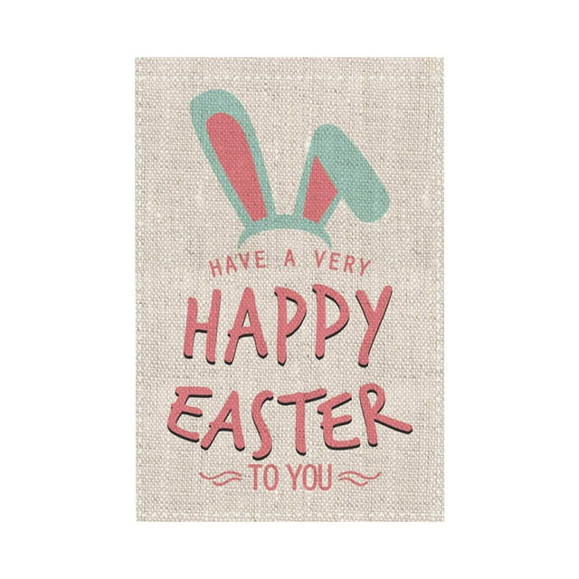 Happy Easter Garden Flags Banner Decorativo Para Yard Farmhouse Decoration FHJ022-DP-HYQ2003 Sunnimix Bandera colgante al aire libre