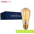 thumbnail image 1 of TORCHSTAR Vintage Edison Light Bulbs 60W, T64 Incandescent Bulb, E26 Base, 1 of 7