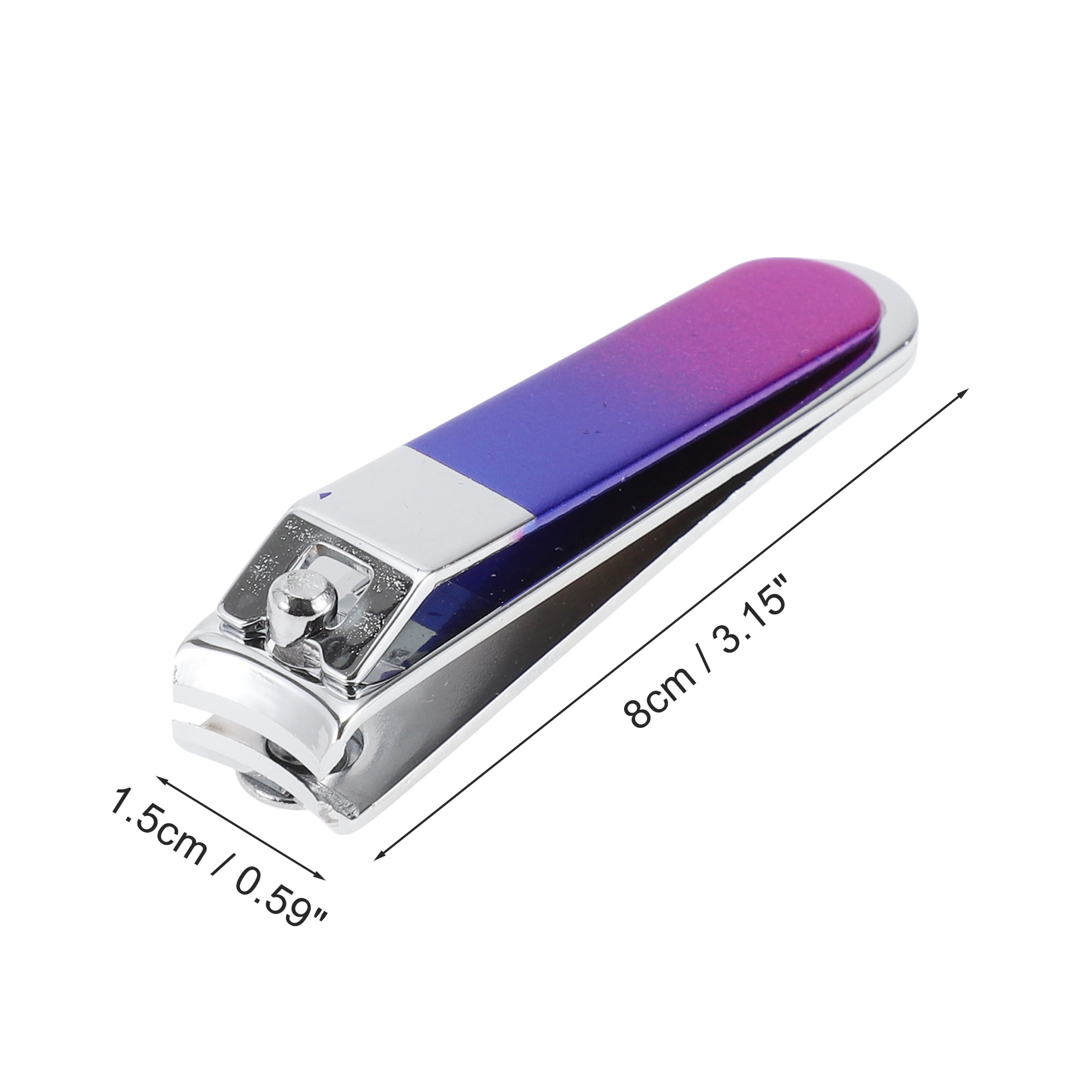 Unique Bargains Fashion Nail Clipper Kit 2.24"x 0.47"x 0.59" Blue, Purple 18pcs