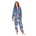 thumbnail image 2 of FORMRS Onesies Pajama for Adults Unisex Hoodie Winter Jumpsuit One Piece Sleepwear, Sizes S-2XL, Pink Jellyfish, 2 of 7