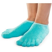 NatraCure 5-Toe Gel Moisturizing Socks with Aloe (Helps Dry Feet, Cracked Heels, Calluses, Cuticles, Rough Skin, and Enhances your Favorite Lotions and Creams) - 110-M CAT - Size: Medium
