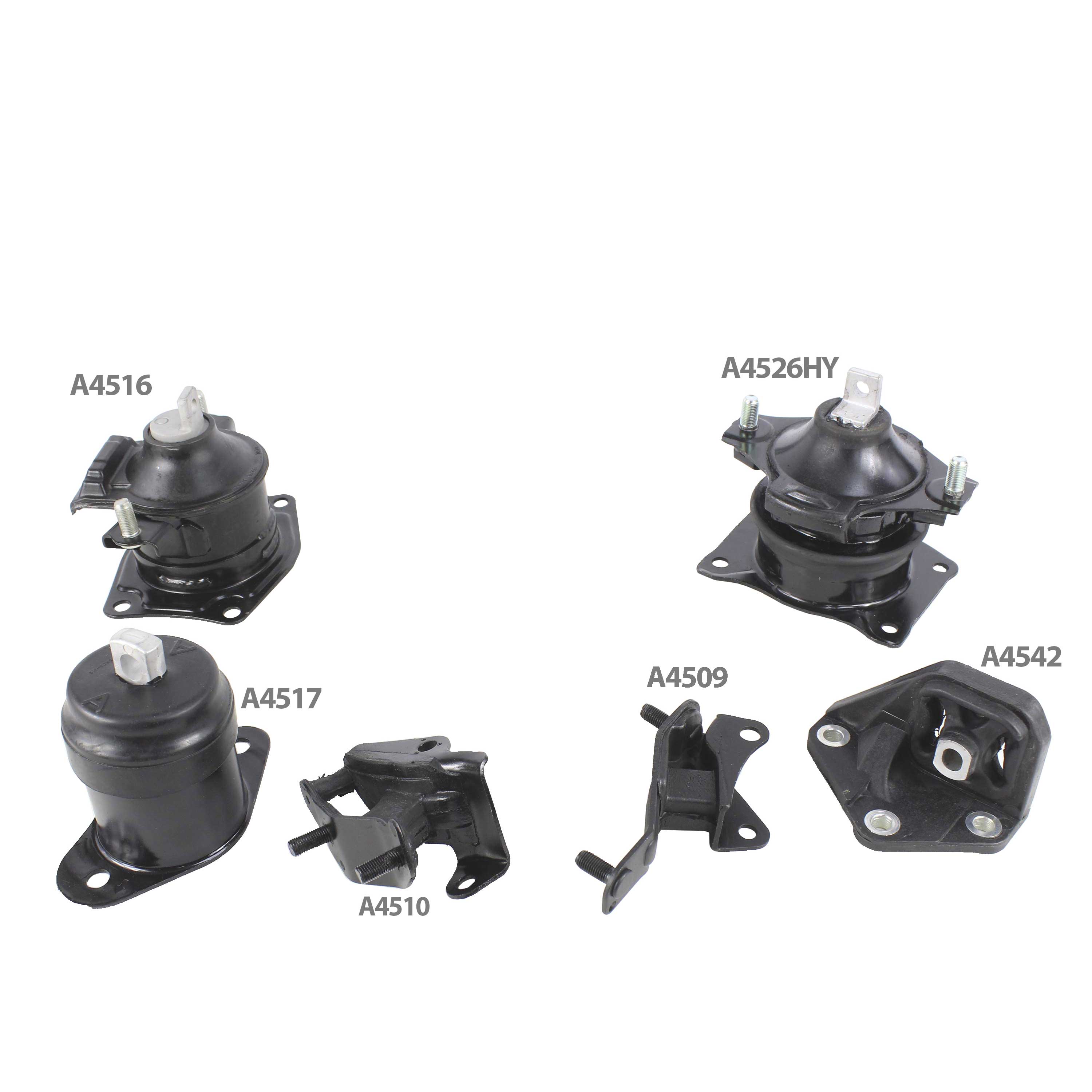 DNJ MMK1005 New Engine Motor Mount Kit 6PCS Fits Cars & Trucks 03-07 Honda Accord 2.4L DOHC