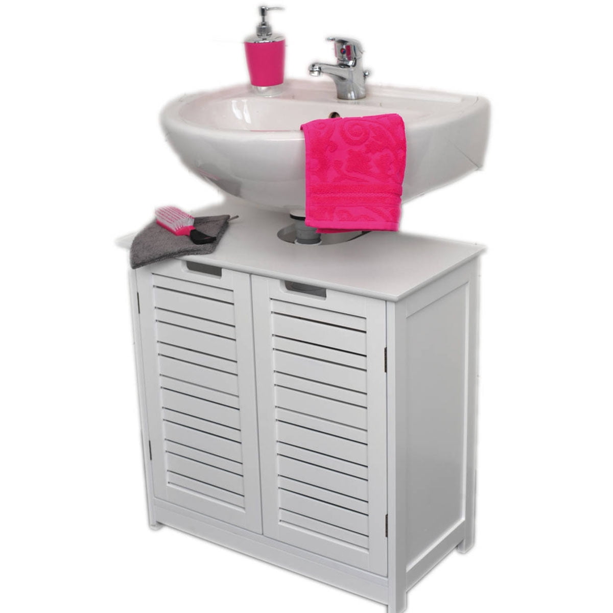 Freestanding Non Pedestal Under Sink Vanity Cabinet Bath Storage