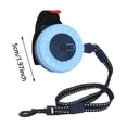 thumbnail image 3 of Wrist Worn Retractable Dog Leash, Hands Free Wrist Pet Walking Leash With Quick Lock Switch, Reflective Nylon Strap And Secure Hook For Outdoor Dog Walking And Training, 3 of 6