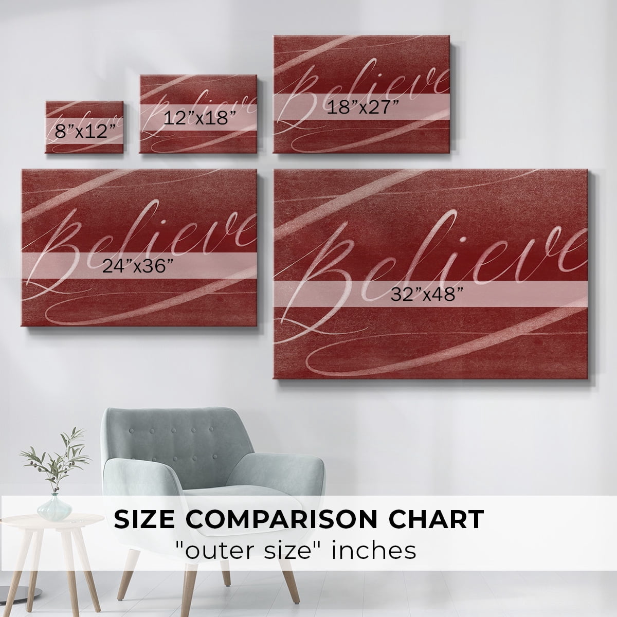 Believe- Gallery Wrapped Canvas