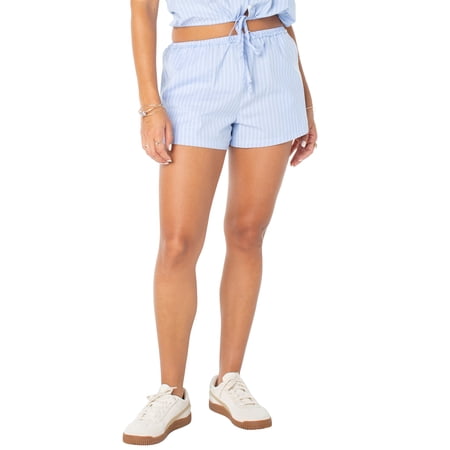 Celebrity Pink Women's and Women's Plus Ruffle Trim Pull On Shorts, Sizes XS-XXXL