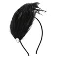 thumbnail image 5 of Accesorio para el cabello de plumas para mujer, diadema de Metal, tocado, cisne de mascarada, 5 of 5