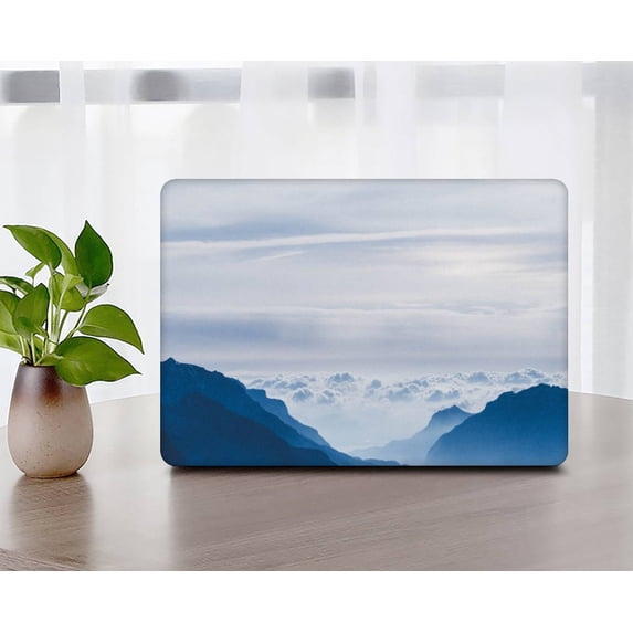 KSK KAISHEK Hard Protective Shell Case Cover Compatible New MacBook Air 13" with Retina Display Touch ID USB Type-C + Black Keyboard Cover Model: A2337 m1&A2179&A1932 (Sky Series 1049)