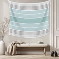 thumbnail image 5 of Aqua Ombre Stripes Small Tapestry for Bedroom Wall Hanging Tapestry, Modern Abstract Stripes Aesthetic Ceiling Backdrop Tapestries Poster Blanket Wall Decor for Teens Room Living Room Dorm 23" x 28", 5 of 8