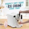 thumbnail image 4 of Nostalgia Máquina de helado y postre congelado de fácil dispensación, hace 1 cuarto de helado, batidos, yogur helado, gelato en minutos, sándwiches de helado, con pantalla LED, color blanco, 4 of 5