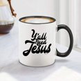 thumbnail image 5 of Shop4Ever Ya'll Need Jesus Black Handle Ceramic Coffee Mug Tea Cup (11oz.), 5 of 5
