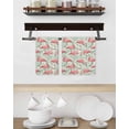 thumbnail image 3 of Red Flamingo Kitchen Dish Towels for Drying Dishes Set of 4, Summer Tropical Plants Leaves Botanical Green Waffle Weave Microfiber Hand Tea Bathroom Towels Quick Dry & Absorbent Towel 15.7x23.6, 3 of 7