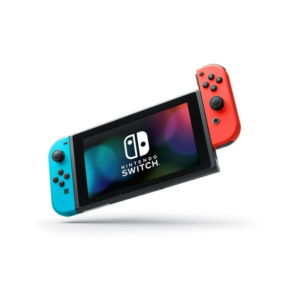 Restored Nintendo Switch 32GB Console Neon Red & Neon Blue Joy-Con HADSKABAA (Refurbished)