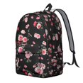 thumbnail image 2 of Graceful Flowers Print Backpack Gift Idea Roomy School College Bookbag with Laptop Sleeve Strong Everyday Backpack for Travel Work, 2 of 5