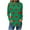 Green, variant on Aofany Womens Plus Size Tops, Women Valentine's Day Print Long Sleeve T-shirt Novelty Graphic Tops