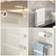 thumbnail image 3 of GOOHOCHY 2 toalleros adhesivos - Barra de toalla transparente para pared, toallero acrílico, aro de plástico para baño, cocina y lavabo., 3 of 8