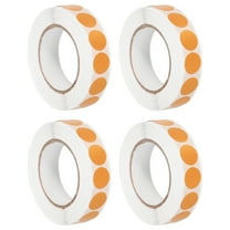 Uxcell Colored Dot Stickers 0.5", 4000 Pcs Color Coding Labels Blank Circle Stickers Adhesive Round Price Labels for Inventory Office Garage Classroom, Bright Orange