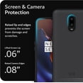 thumbnail image 6 of TUDIA Merge OnePlus 6T Case Dual Layer Heavy Duty Slim Hard Case - Matte Black, 6 of 7