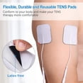 thumbnail image 4 of Electrodos LotFancy TENS, 80 unidades de 5 x 5 cm para electroterapia con estimulador muscular EMS. Repuestos autoadhesivos, reutilizables y sin látex., 4 of 5