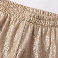 thumbnail image 6 of Endives Women's Sequin Pant Elegant Glitter Sequins Wide Leg Casual Pant Solid Color Elastic Waistband Sequin Trousers Gold, 6 of 7