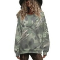 thumbnail image 6 of Hvot&aat Autumn Hunting Tree Camo Pattern Women's Casual Pullover Round Neck Long Sleeve Sweatshirts, 6 of 7