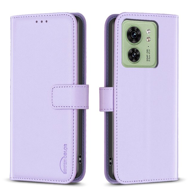 Compatible avec Motorola Moto Edge 40 Étui Portefeuille avec Fentes pour Cartes Fermeture Magnétique Folio Rabattable