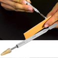 thumbnail image 4 of Edge Oil Pen Roller Multifunctional Stainless Steel Brass Wheel DIY Hand Made Leather Craft Tool(Cone shape Head ), 4 of 4