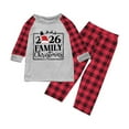 thumbnail image 4 of Gytharion 2026 Family Christmas Pajamas Matching Sets Fashion Casual Long Sleeve Christmas Print Sleepwear and Plaid Pants 2-Piece Xmas Pjs Set for Family, 4 of 4