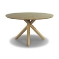 thumbnail image 2 of Cascais 48" Round Table with Tripod Base, Solid Wood with a Blonde Oak Finish, 2 of 10